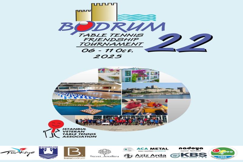 Bodrum veteran masa tenisi turnuvası 